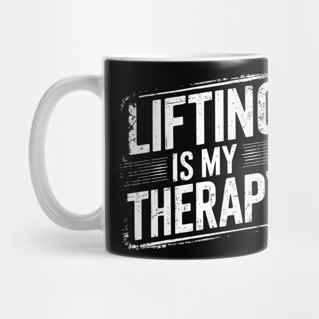 Lifting Is My Therapy Gym Exercise Lover by Anticorporati